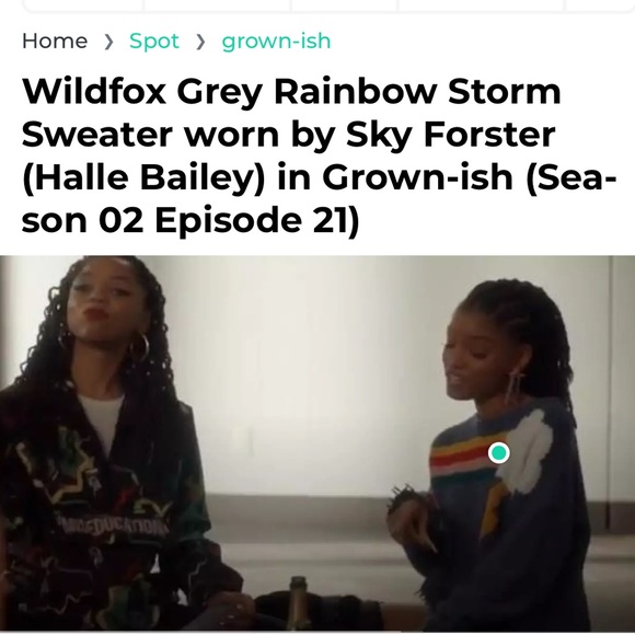 WILDFOX RAINBOW STORM SWEATER - Picture 14 of 15